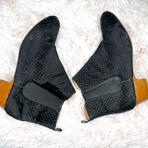 Mohair leather booties size 11